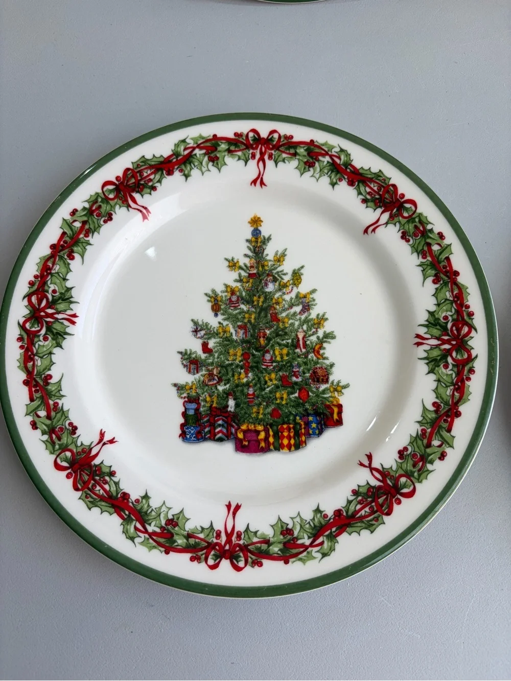 Christopher Radko Traditions Holiday Celebrations Salad Plate Set of 4 Columbia